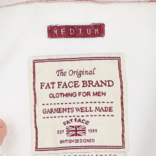 Fat Face Men's White Medium Button-Up Shirt