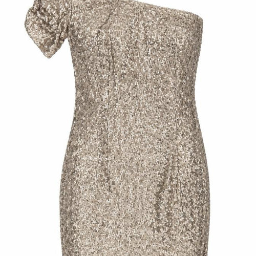 New Look Women's Gold Sequin One Shoulder Bodycon Dress