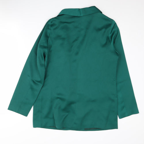 Warehouse Women's Green Blazer Size 10 Double-Breasted