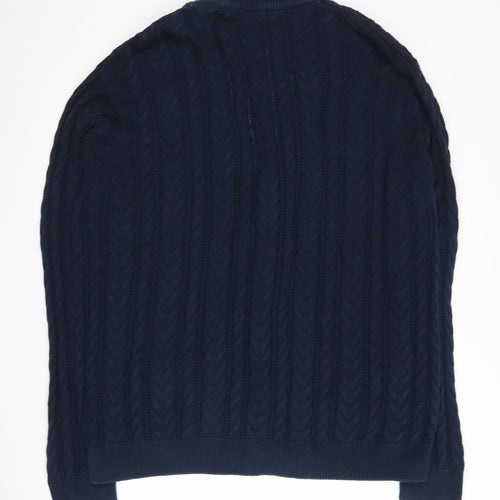 Cotton Traders Women's Blue Cardigan 3XL