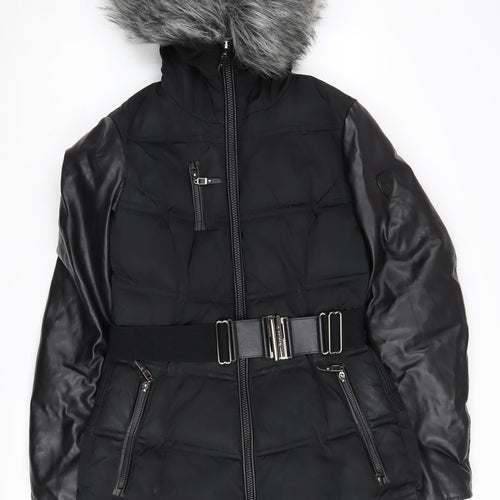 Sicily Clothing Women's Black Puffer Jacket L