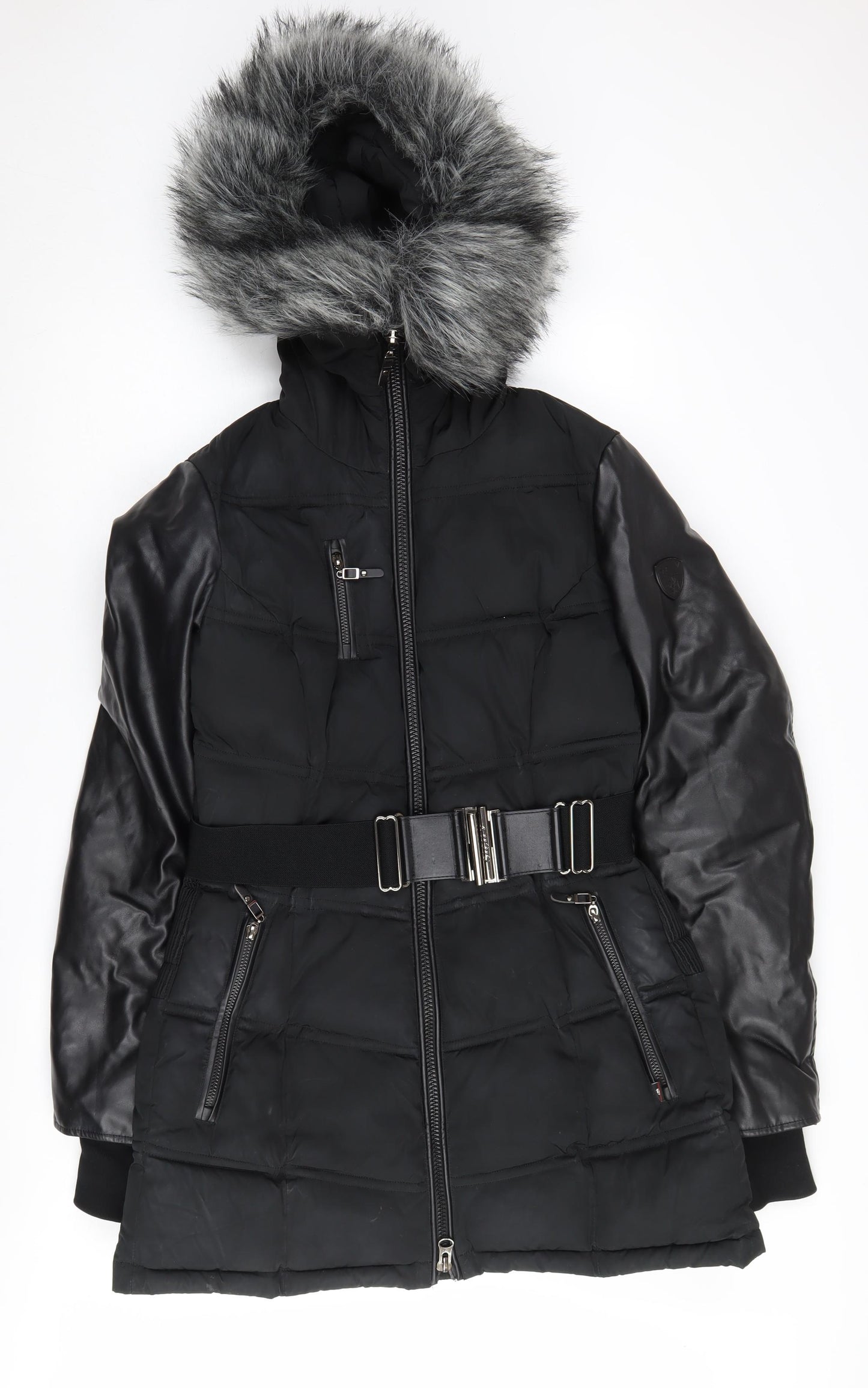 Sicily Clothing Women's Black Puffer Jacket L