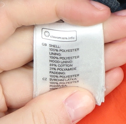 H&M Women's Blue Puffer Jacket M Hooded Casual