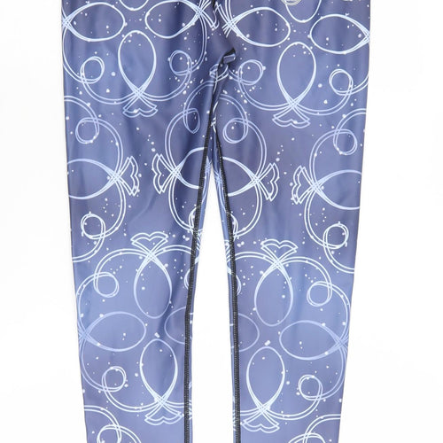Alex Murphy Women's Blue Geometric Ankle Leggings S