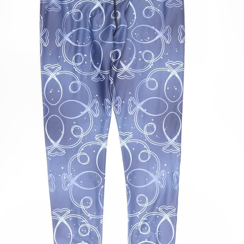 Alex Murphy Women's Blue Geometric Ankle Leggings S