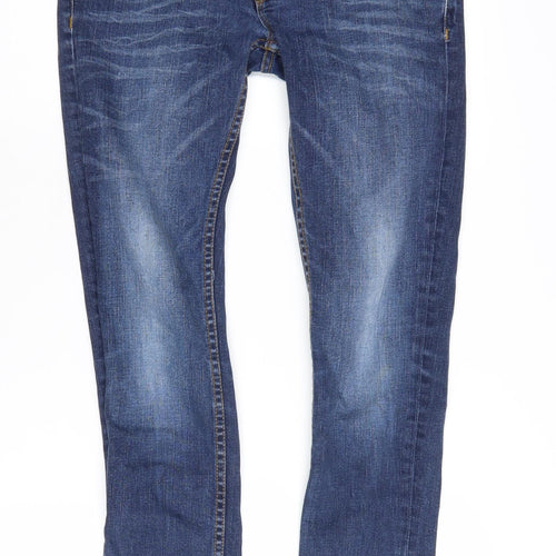 River Island Men's Blue Skinny Jeans, Size 28, Medium Wash
