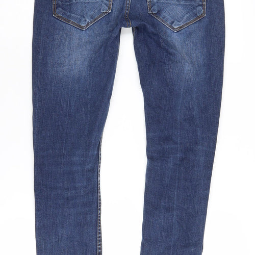 River Island Men's Blue Skinny Jeans, Size 28, Medium Wash