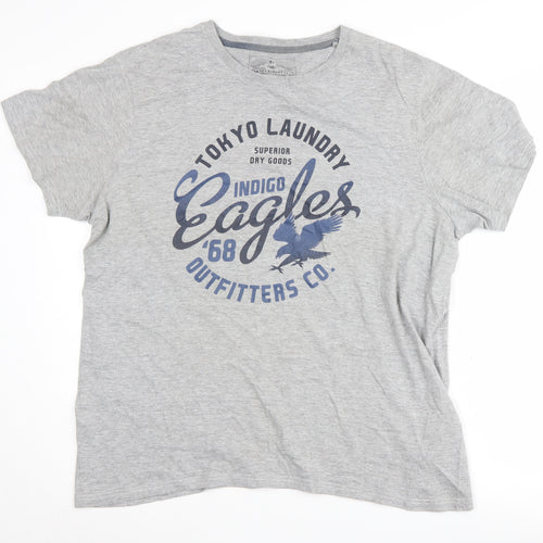 Tokyo Laundry Men's Grey XL Graphic T-Shirt