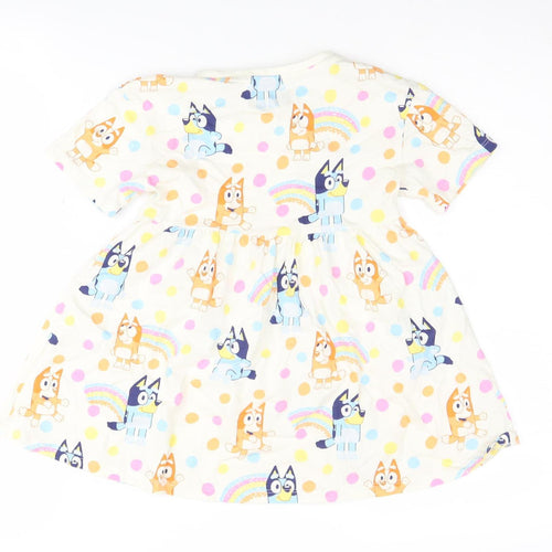 Bluey Girls Multicoloured T-Shirt Dress 3-4 Years