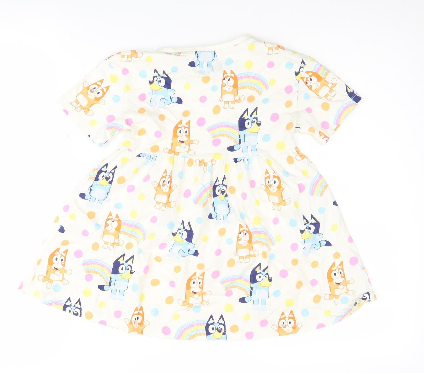 Bluey Girls Multicoloured T-Shirt Dress 3-4 Years