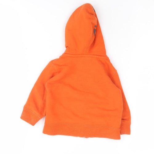 Quiksilver Boys Orange Full Zip Hoodie - Size 6-7 Years