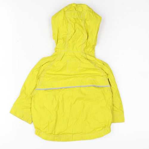 BabyGap Unisex Yellow Puffer Jacket, 6-12 Months, Hooded