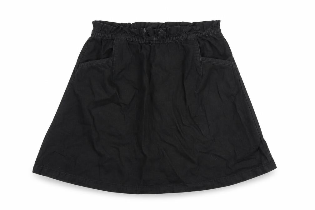 Next Girls Black A-Line Skirt 12 Years Cotton
