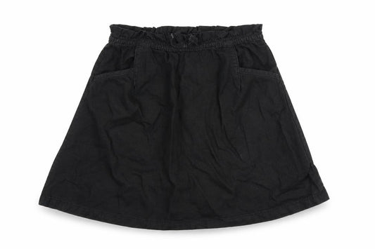 Next Girls Black A-Line Skirt 12 Years Cotton