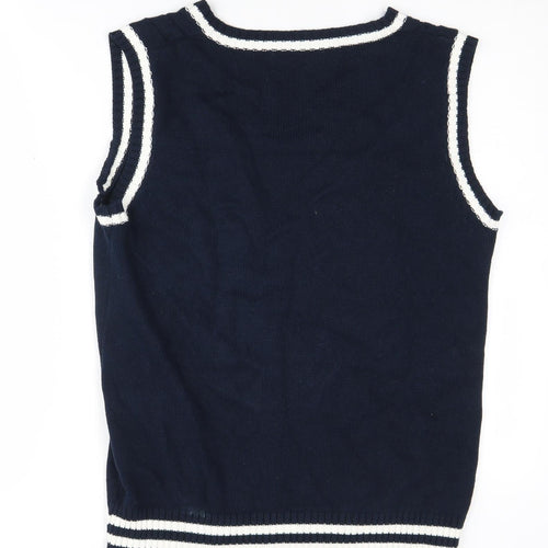 Campure Men's Blue Cable-Knit Vest Large