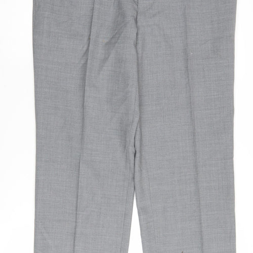 Austin Reed Men's Grey Dress Pants 34S Wool Lined Formal