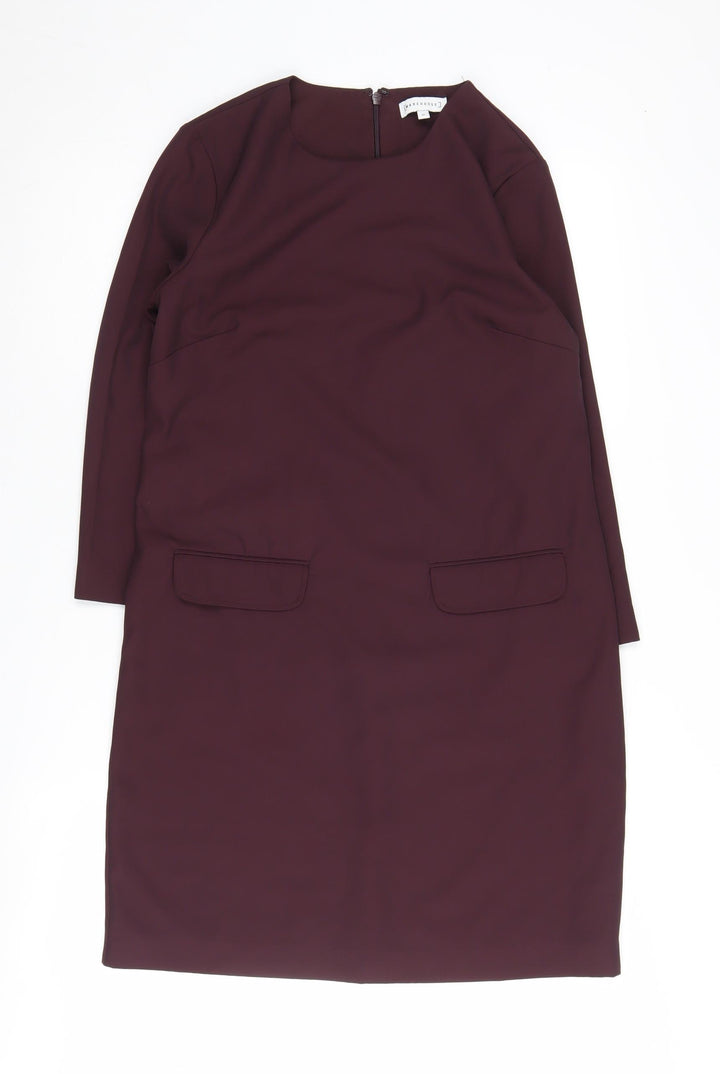 Warehouse Women's Purple Shift Dress Size 10