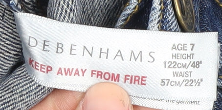 Debenhams Boys Blue Denim Jeans Age 7 Straight Fit
