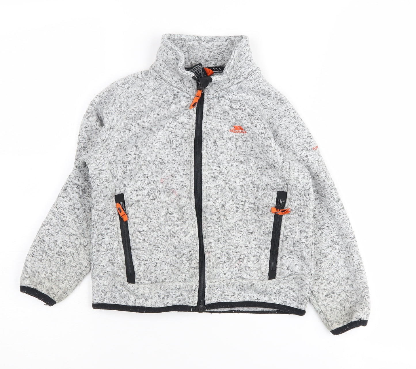 Trespass Boys Grey Flecked Track Jacket 5-6 Years
