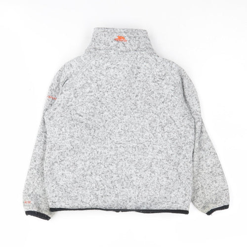 Trespass Boys Grey Flecked Track Jacket 5-6 Years