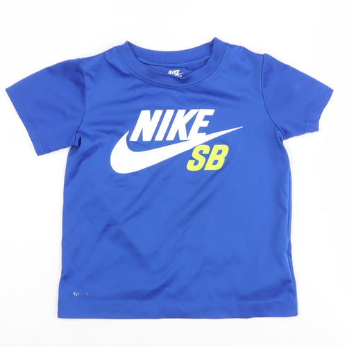 Nike Boys' Blue SB T-Shirt, Size 5 Years, Short Sleeve