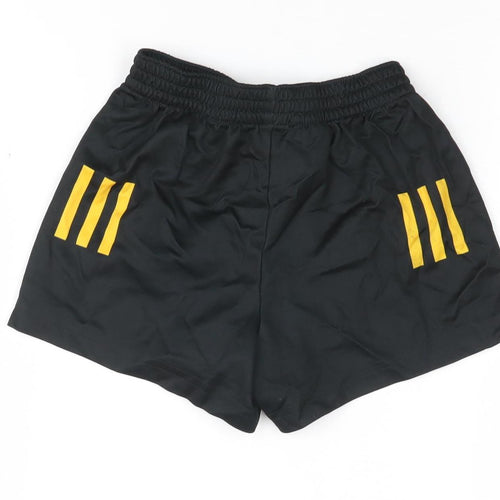 Adidas Boys Black Athletic Shorts 3-4Y - Lightweight Activewear