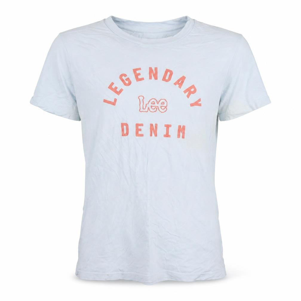 Front view of Lee Men's Blue M Graphic T-Shirt Regular Fit