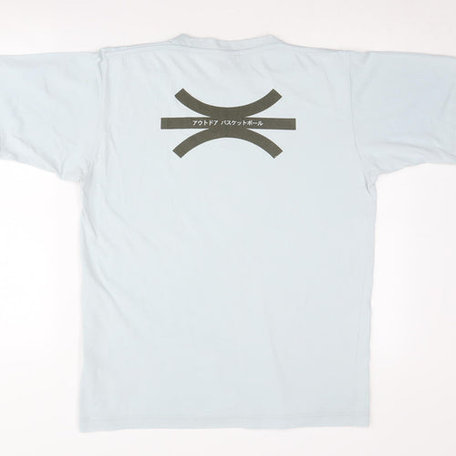Nike Men's Medium Blue T-Shirt - Short Sleeve, Logo Accent