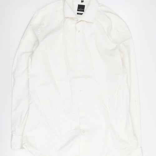 Daniel Hechter Men's White Slim Fit Shirt 15.5
