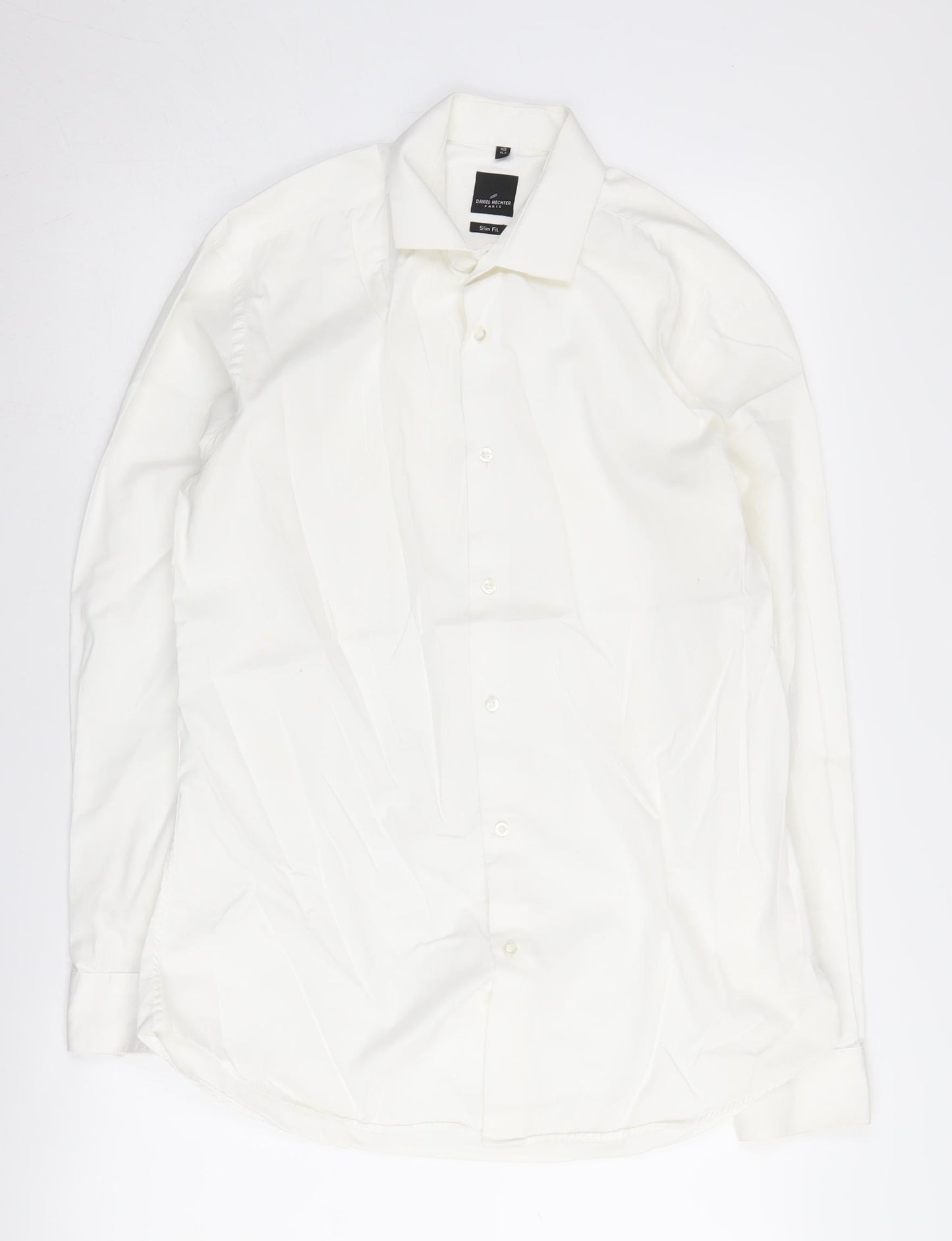 Daniel Hechter Men's White Slim Fit Shirt 15.5