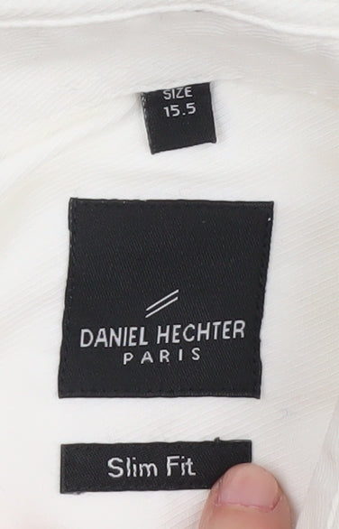 Daniel Hechter Men's White Slim Fit Shirt 15.5