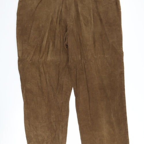 Farah Men's Brown Corduroy Trousers Size 40
