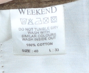 Farah Men's Brown Corduroy Trousers Size 40