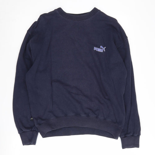 Puma Men's Blue Small Pullover Sweatshirt