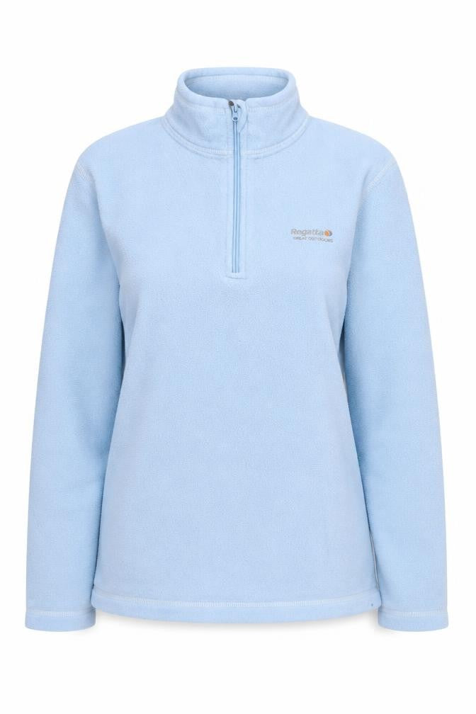Regatta Women's Blue Fleece 1/2 Zip Sweatshirt UK 12