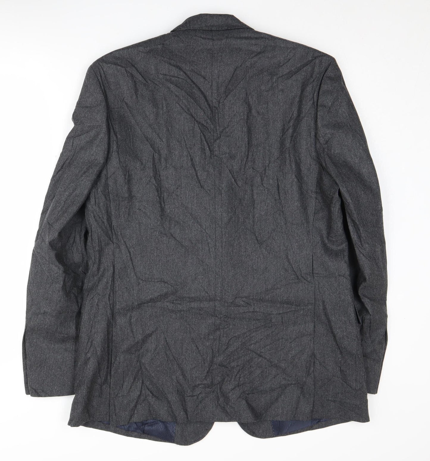 Jaeger Men's Grey Wool Blazer 42 Regular Fit