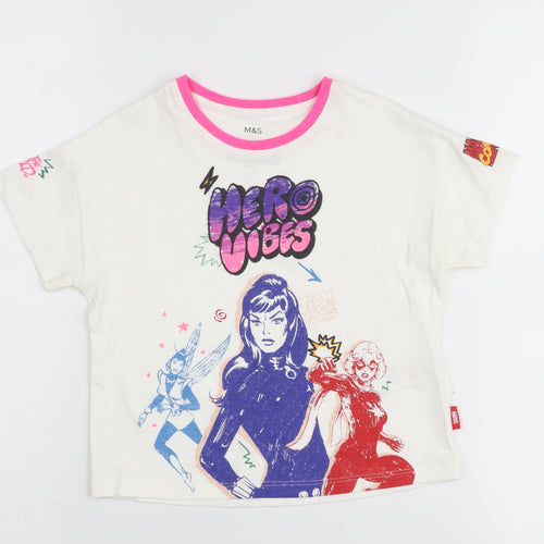 Marks and Spencer Marvel Graphic Girls' T-Shirt 2-3 Years