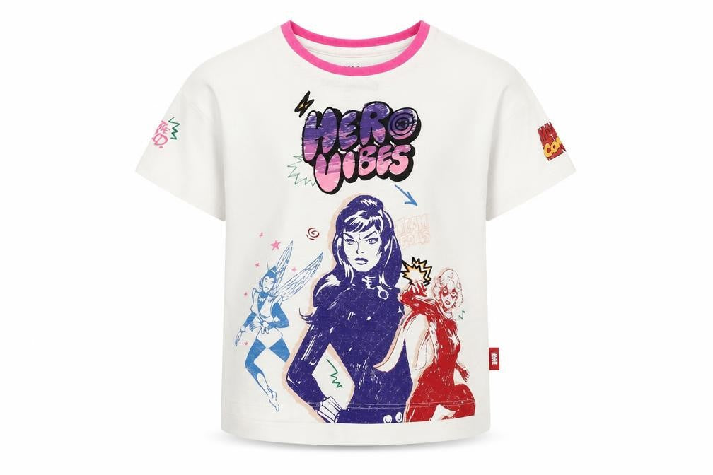 Marks and Spencer Marvel Graphic Girls' T-Shirt 2-3 Years
