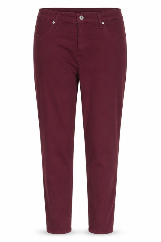 Front view of Abercrombie & Fitch Women's Red Slim Jegging Jeans, size 10