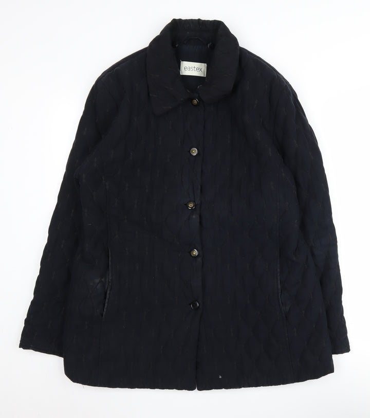 Eastex Women’s Black Quilted Jacket - Size 12