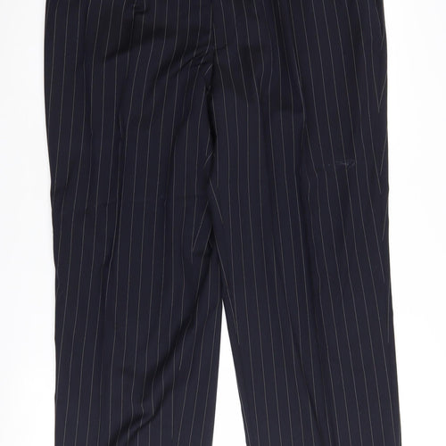 Jaeger Men's Blue Dress Pants 56L Pinstripe
