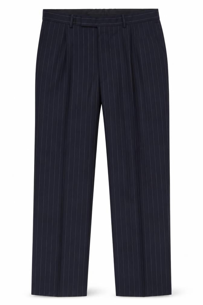 Jaeger Men's Blue Dress Pants 56L Pinstripe