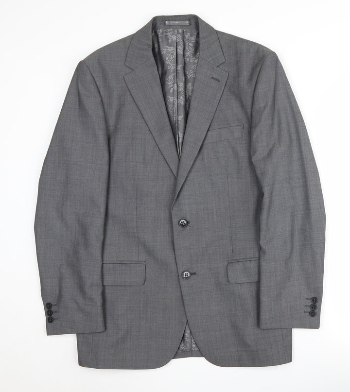 Pierre Cardin Men's Grey Regular Blazer, 38R