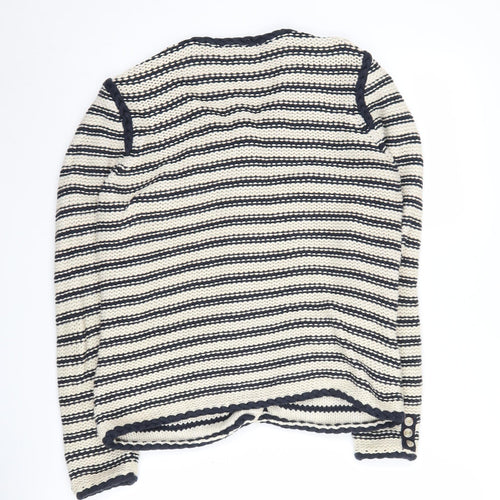 Jasper Conran Women's Black Striped Cardigan Size 14
