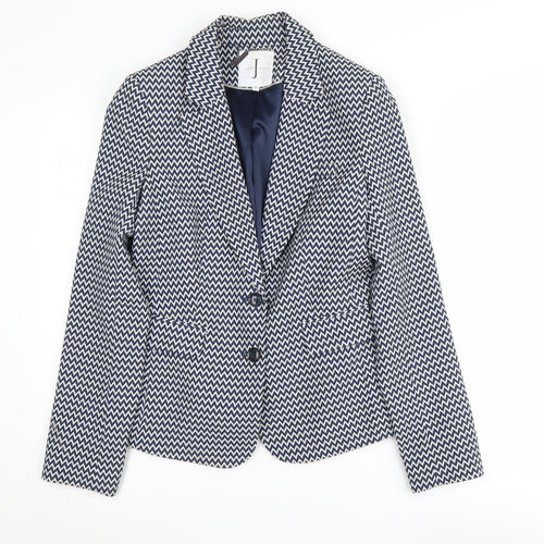 Jasper Conran Women's Blue Chevron Blazer Size 8