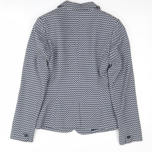 Jasper Conran Women's Blue Chevron Blazer Size 8