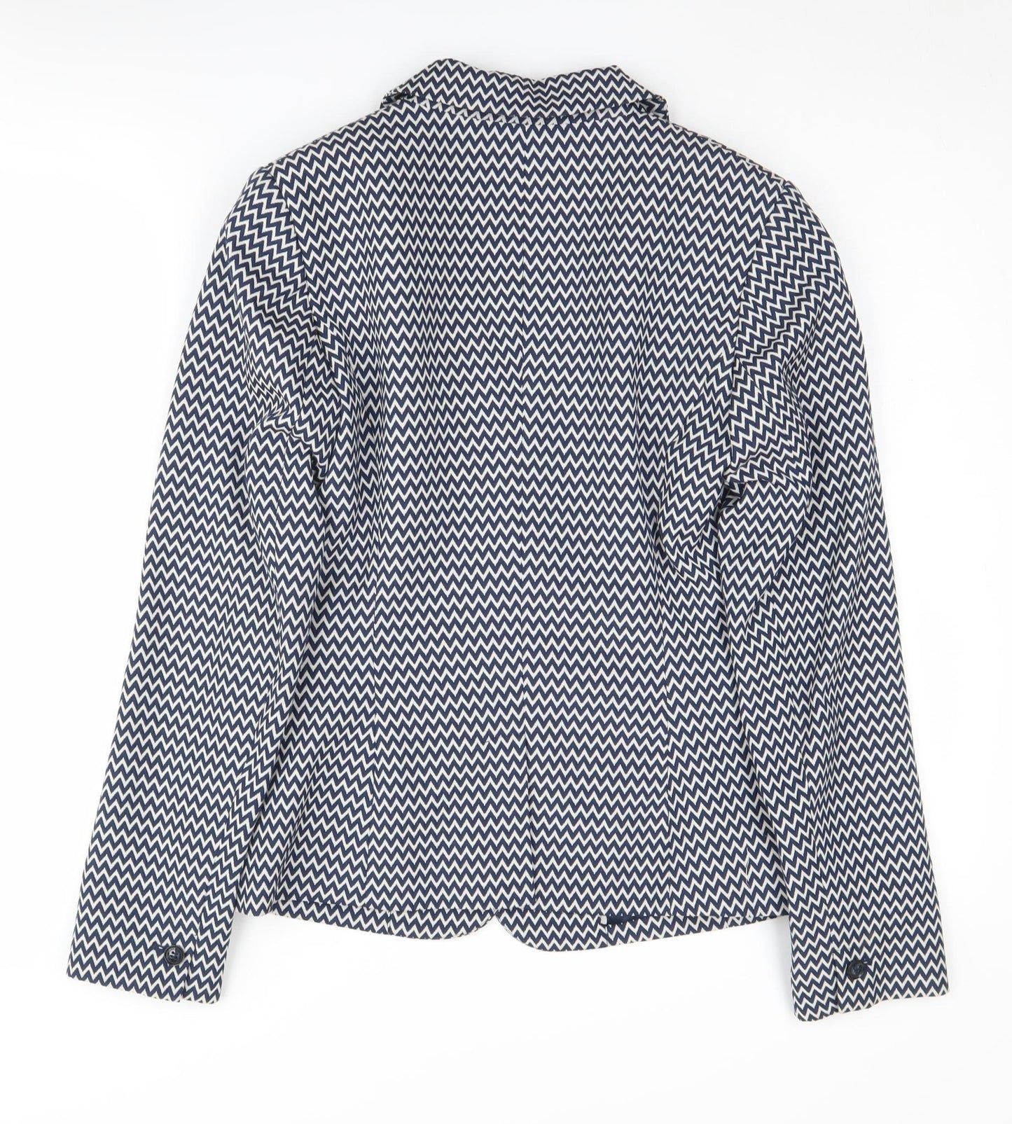 Jasper Conran Women's Blue Chevron Blazer Size 8
