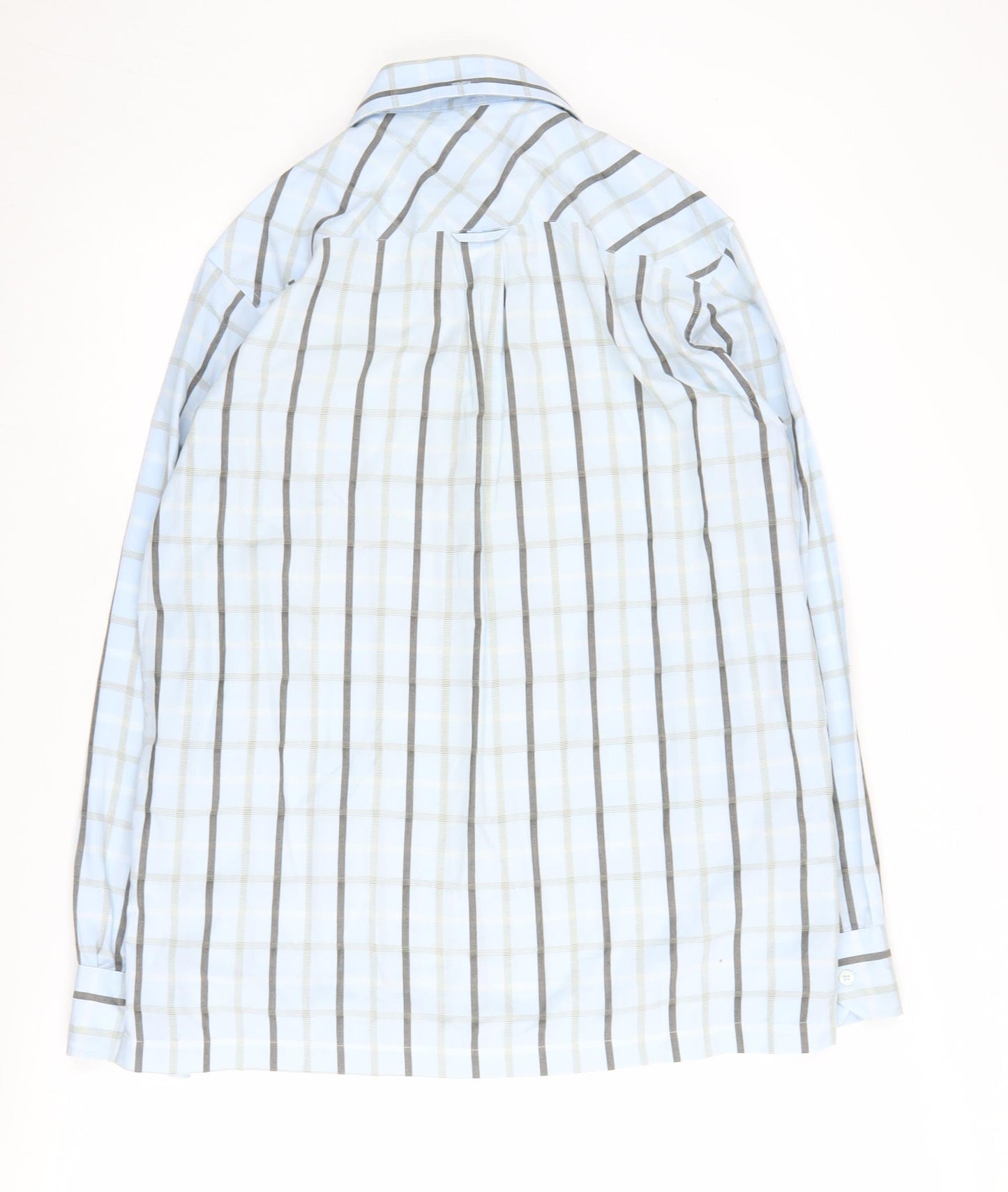 Ben Sherman Men's Blue Plaid Button-Up Shirt Medium