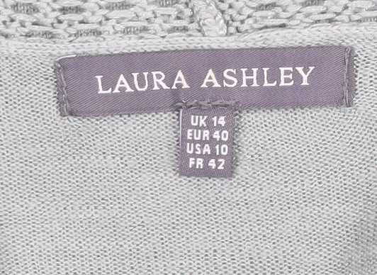 Laura Ashley Women's Green Cardigan Size 14