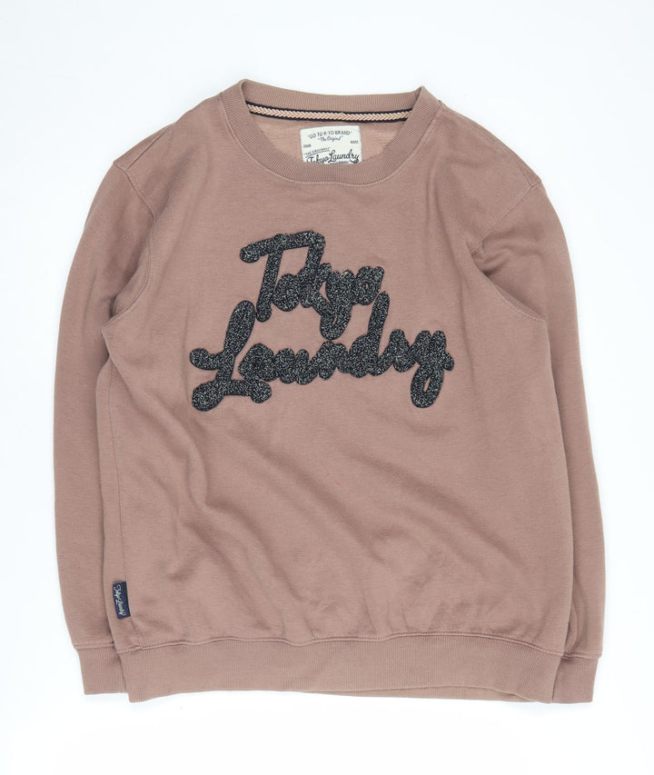 Tokyo Laundry Women's Brown Pullover Sweatshirt L